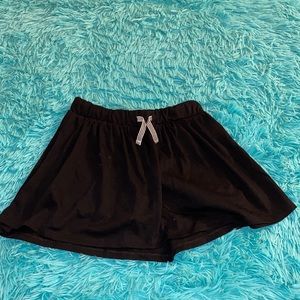 Black skort with tie